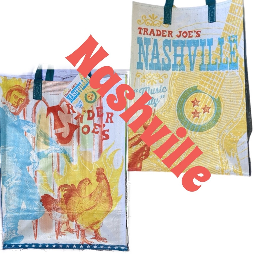 Trader Joe's Limited Edition Nashville Reusable Shopping Bag Tote NWT 2024